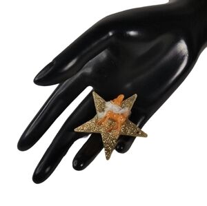 Festive Handmade Reindeer Holiday Pin